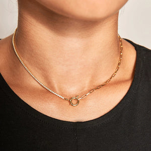 925 Clip Cubic Necklace